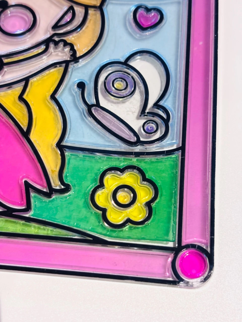 Set van 2 decoratieve plastic frames in piraten en prinsessen mozaïek – photo 5